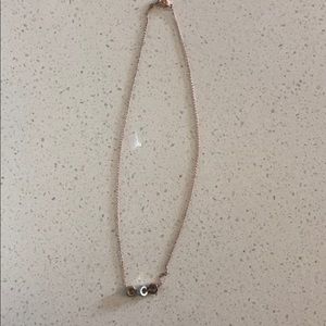 Delicate rose gold necklace
